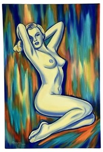 Oksana Grineva- Nude Merilyn Monroe Painting
