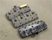 (3) Flat Head Ford V8 Heads