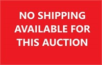 NO SHIPPING AVAILABLE