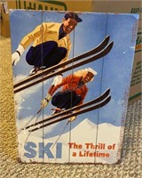 Ski Decor Painting  12x16