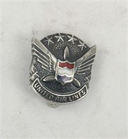 VINTAGE UNITED AIRLINES STERLING SILVER  PIN