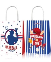 24 pcs baseball themed gift bags for parties