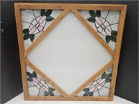 Stained Glass Decor, Mirror Can be in Center 26"