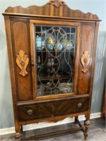 Vintage cabinet with drawer and shelves