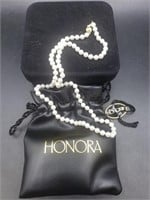 Honora 14k Yellow Gold Clasp Pearl Necklace 18in