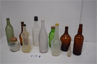 11- Vintage Glass Bottles