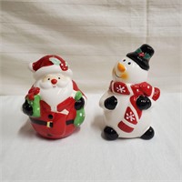 Santa & Snowman Salt & Pepper Shakers