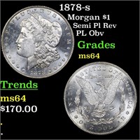 1878-s Morgan $1 Grades Choice Unc