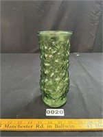 Vintage EO Brody Crinkle Glass Vase