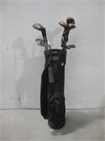 37.5" Miller Golf Bag W/Assorted Golf Clubs