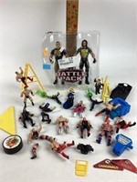 WWF two figure battle pack and assorted WWF mini
