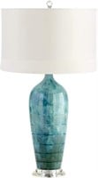 Read! Cyan Designs Table Lamp  White Linen Shades