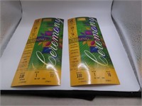 pair 1996 Olympics Row ONE TIcket Stubs ONLY 500