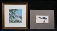 Arthur Singer 2 Ornithological Tempera Paintings