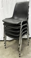 NO SHIPPING: 5pc stacking chairs