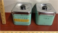 2 Vintage Coffee/Tea Containers