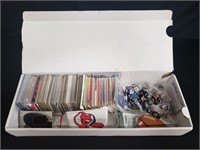 Box of mlb and NFL cards