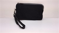 Thirty One Black Quilted Wristlet Wallet