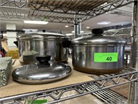2PC REVERE WARE PANS NOTE