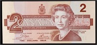 1986-1991 Canada 2 Dollar Banknote P# 94a, Sig. Cr