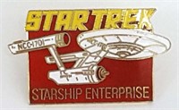 Vintage STAR TREK Starship Enterprise Pin, 1990