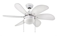 FOR LIVING NORDICA 36IN FIXED CEILING FAN WHITE