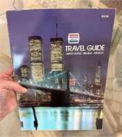 Vtg Travel Guide Map with Twin Towers on Cover