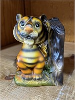 Vintage Ceramic Tiger Coin Bank