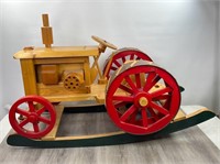 Custom Wood Rocking Tractor