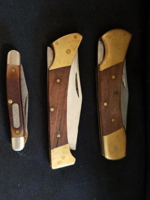 3 Vintage Folding Knives *Please Preview*