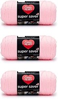 Red Heart Super Saver Baby Pink, 3 Pack of
