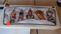 Glass Christmas ornaments in orig box