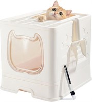 Vealind Cat Litter Box with Lid