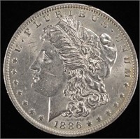 1886-O MORGAN DOLLAR AU/BU