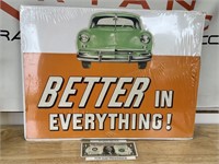 Vintage Kaiser automobile dealer advertising die