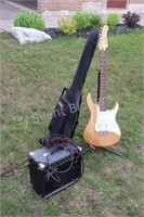 Yamaha Pacifica Electric Guitar, Stand, Fender Amp