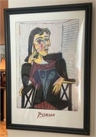 T - FRAMED PICASSO PRINT 39X27" (D2)