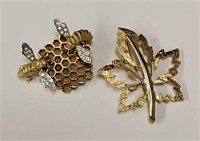 (2) Vintage Boucher Pins
