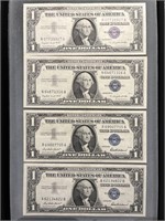 4x The Bid Crisp Uncirculated Silver Certificates