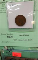 1871 Indian Head Cent