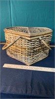 Wooden Picnic Basket