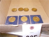 (3) 1986 National Metal Collector Coins &