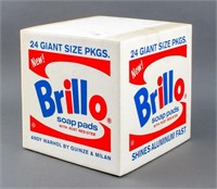 After Andy Warhol White Brillo Box Pouf