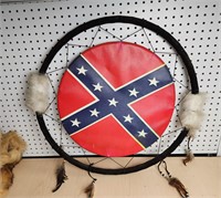 Lg Confederate Flag Dream Catcher