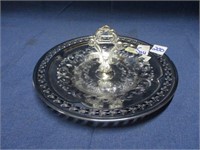 silver plated dish.