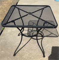 Wrought iron patio table 30” x 30” x 28 1/2”