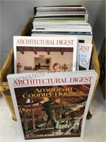 BOX OF ARCHITECTURAL DIGEST MAGAZINES