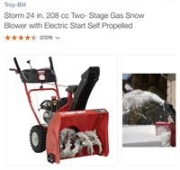 Troybilt Storm 2420 208cc Snowblower