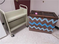 Wood Storage Cabinet & cart