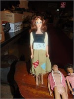 (3) Vintage Ken, Barbie, Midge dolls